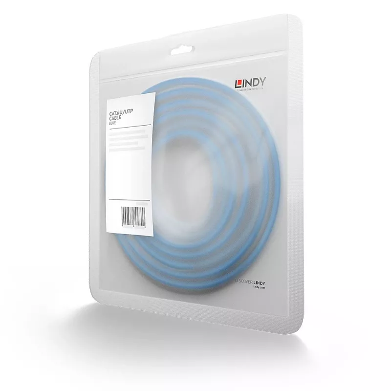 Lindy verkkokaapeli 1 m RJ-45 Cat6 U/UTP sininen