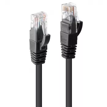 Verkkokaapeli Lindy 10 m Cat.6 RJ-45 U/UTP musta