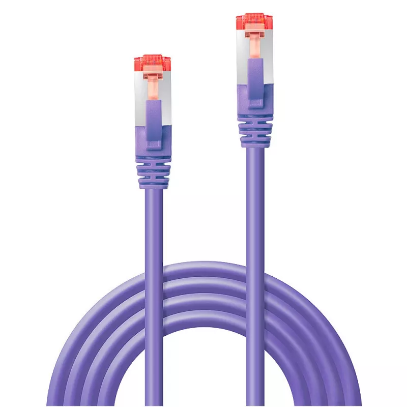 Lindy RJ45/RJ45 CAT6 -verkkokaapeli 1,5 m RJ-45 S/FTP violetti