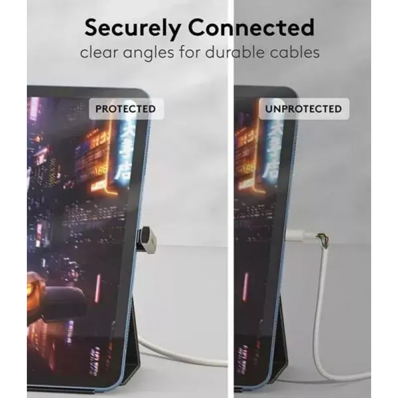 MicroConnect MC-USB4AG Premium USB4 3x2 USB-C -sovitin, kaksinkertaisesti kulmikas, 240 W, 40 Gbps