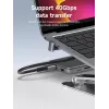 MicroConnect MC-USB4AG Premium USB4 3x2 USB-C -sovitin, kaksinkertaisesti kulmikas, 240 W, 40 Gbps