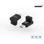 MicroConnect MC-USB4AF Premium USB4 3x2 USB-C -sovitin, kulmikas, 240 W, 40 Gbps