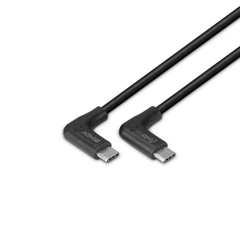 Lindy 1 m USB 3.2 suora USB-C - suora USB-C -kaapeli, 10 Gbit/s