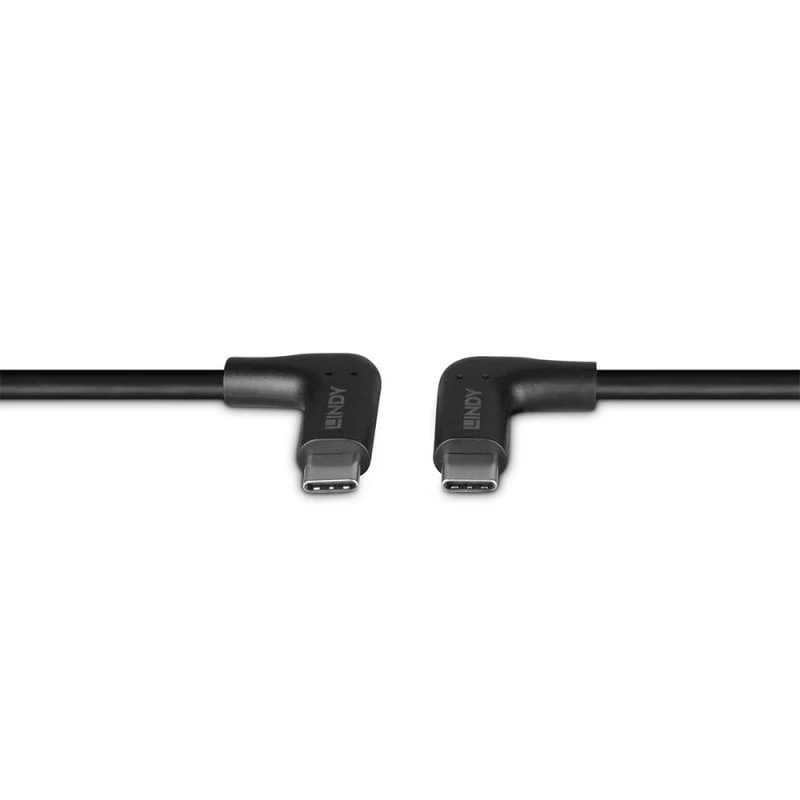 Lindy 1,5 m USB 3.2 USB-C -kaapeli kulmaliittimillä, 10 Gbit/s