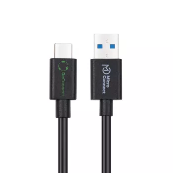 Microconnect ECO-USB3.2CA0.25 USB-kaapeli USB 3.2 Gen 2 (3.1 Gen 2) 0,25 m USB A USB C musta