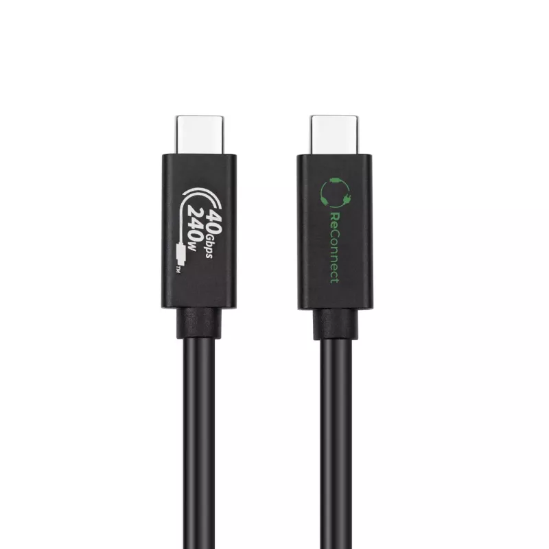 USB4-kaapeli MicroConnect ReConnect ECO-USB4CC1 — USB4 data- ja latauskaapeli (malli ECO-USB4CC1)