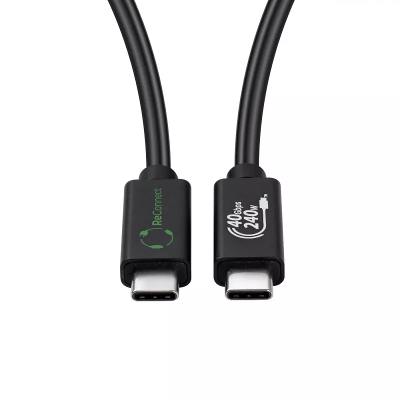 USB4-kaapeli MicroConnect ReConnect ECO-USB4CC1 — USB4 data- ja latauskaapeli (malli ECO-USB4CC1)