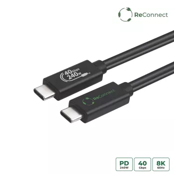 USB4-kaapeli MicroConnect ReConnect ECO-USB4CC05 40 Gbit/s 100 W, USB-C - USB-C