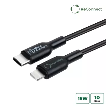 Microconnect ECO-USB3.1CL2 Lightning-kaapeli 2 m musta USB C