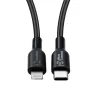 Microconnect ECO-USB3.1CL1 Lightning-kaapeli 1 m musta USB-C-liitin