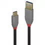 Lindy 3 m USB 3.2 Type-A–C-kaapeli 5A PD musta