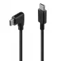 Lindy 1 m USB 2.0 suora USB-C - kulma USB-C -kaapeli