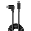 Lindy 1 m USB 2.0 suora USB-C - kulma USB-C -kaapeli