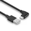 Lindy 1 m USB 2.0 Type-A - kulma USB-C -kaapeli