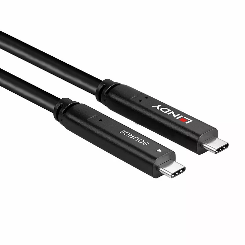 Lindy 10 m USB 3.2 Gen 2 & DP 1.4 tyyppi C hybridikaapeli