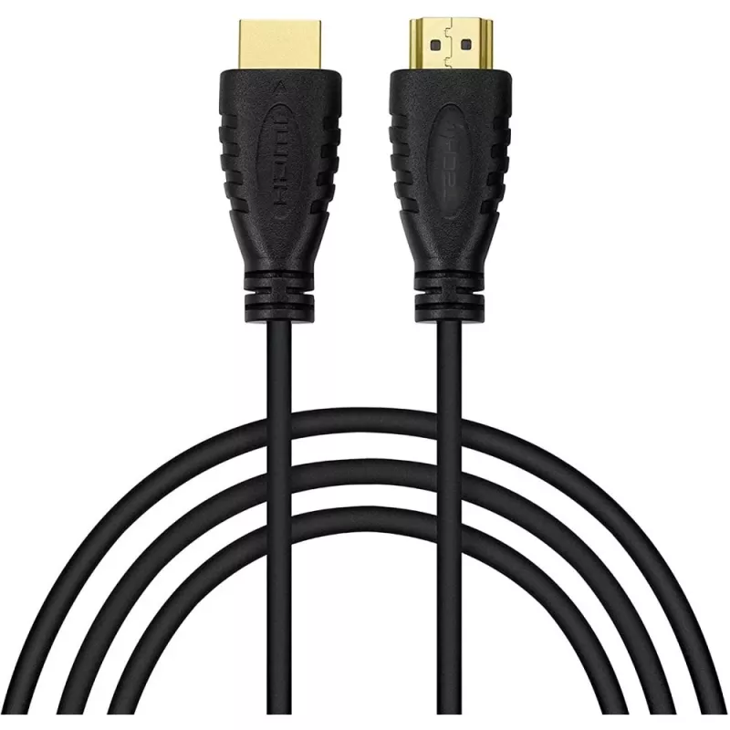 Techly ICOC HDMI2-4-060 HDMI 2.0 High Speed -kaapeli Ethernetillä, A/A uros–uros, 4K 60Hz, 6 m, musta