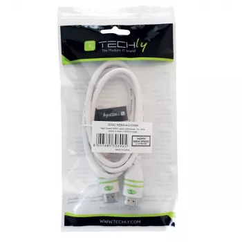 Techly 3 m High-Speed-HDMI-kaapeli Ethernetillä A/A M/M valkoinen ICOC HDMI-4-030WH