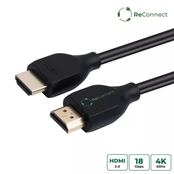 Microconnect ECO-MC-HDM19191V2.0 HDMI-kaapeli 1 m HDMI Type-A (Standard) musta