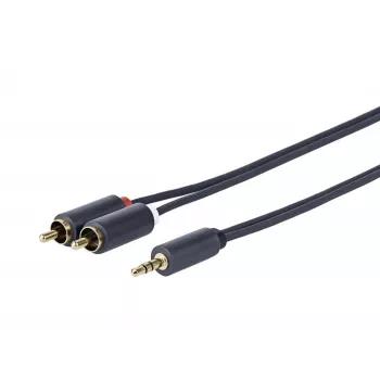 Vivolink PROMJRCA20 audiokaapeli 20 m 3,5 mm 2 x RCA musta