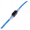 Keystone-inline-liitin EQUIP Cat.6A suojaamaton, RJ-45, matala rakenne, musta, 8 kpl