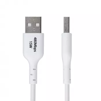 StarTech.com 1 m USB-A - USB-C -latauskaapeli, lataus ja synkronointi, 3A, USB 2.0, TPE-päällyste – valkoinen USB-latauskaapeli
