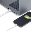 StarTech.com 1 m USB-A - USB-C -latauskaapeli, lataus ja synkronointi, 3A, USB 2.0, TPE-päällyste – valkoinen USB-latauskaapeli