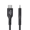 StarTech.com 3 ft (1 m) USB-A - USB-C -latauskaapeli, lataus ja synkronointi, 3A, USB 2.0, TPE-päällyste – musta USB-latauskaapeli