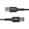 StarTech.com 3 ft (1 m) USB-A - USB-C -latauskaapeli, lataus ja synkronointi, 3A, USB 2.0, TPE-päällyste – musta USB-latauskaapeli