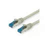 Verkkokaapeli VALUE 21.99.0859 RJ-45 Cat6a 0,15 m harmaa