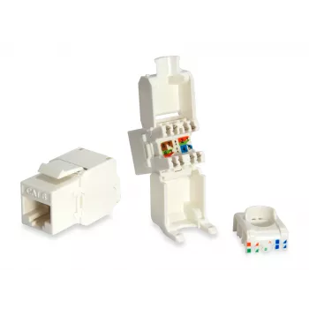 Cat.6 suojaamaton Keystone-kojerasia työkaluton Equip 769216