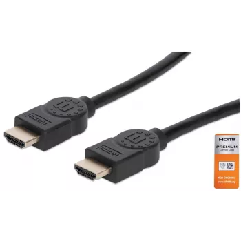 HDMI-kaapeli uros-uros Manhattan HDMM2MP 1,8 m musta