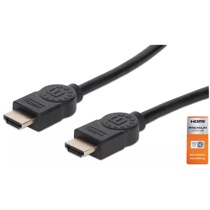 HDMI-kaapeli uros-uros Manhattan HDMM2MP 1,8 m musta