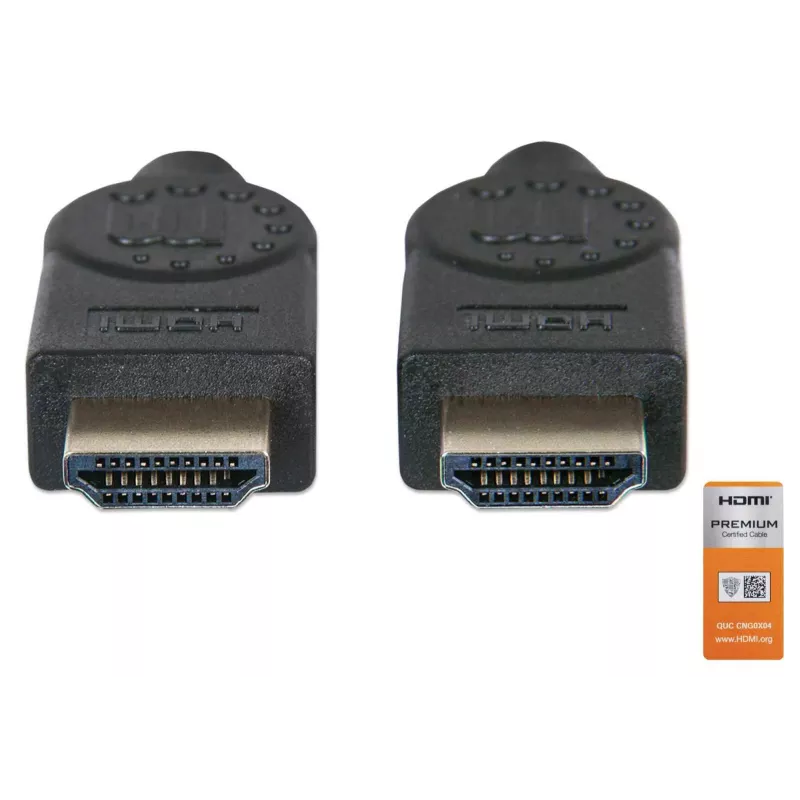 HDMI-kaapeli uros-uros Manhattan HDMM2MP 1,8 m musta