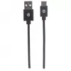 Manhattan USB-C - USB-A -kaapeli, 2 m, uros-uros, musta, 480 Mbit/s (USB 2.0), Hi-Speed USB, elinikäinen takuu, vastaa USB2AC2M