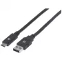 USB-C - USB-A -kaapeli Manhattan 354974 2 m uros-uros