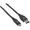 USB-C - USB-A -kaapeli Manhattan 354974 2 m uros-uros