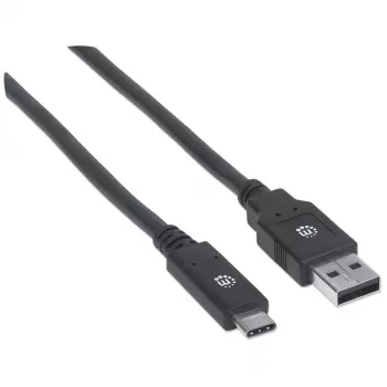 USB-C - USB-A -kaapeli Manhattan 354974 2 m uros-uros