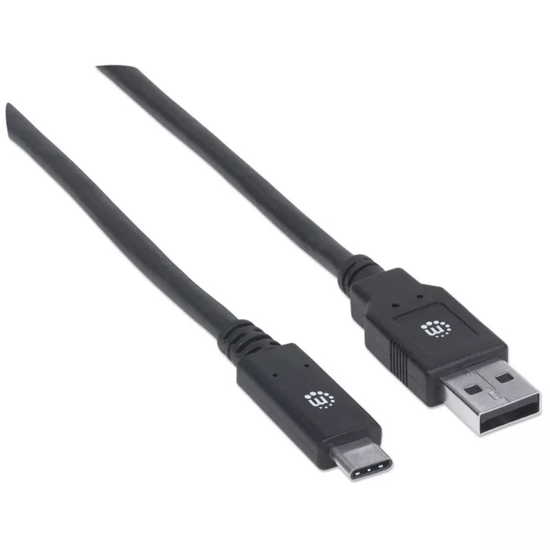 USB-C - USB-A -kaapeli Manhattan 354974 2 m uros-uros