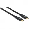 USB-C-kaapeli Manhattan USB315CC2M 2 m uros-uros musta