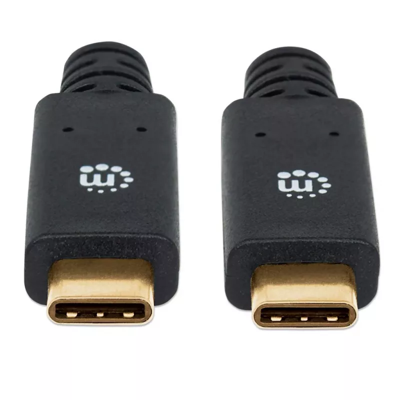 USB-C-kaapeli Manhattan USB315CC2M 2 m uros-uros musta