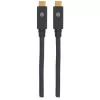 USB-C-kaapeli Manhattan USB315CC2M 2 m uros-uros musta