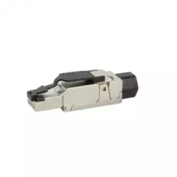 Verkkokaapeli LogiLink MP0040 RJ-45-uros 1 m musta metalli