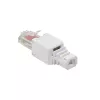 LogiLink MP0025 RJ45-modulaariliitin Cat.6 UTP, työkaluton, valkoinen