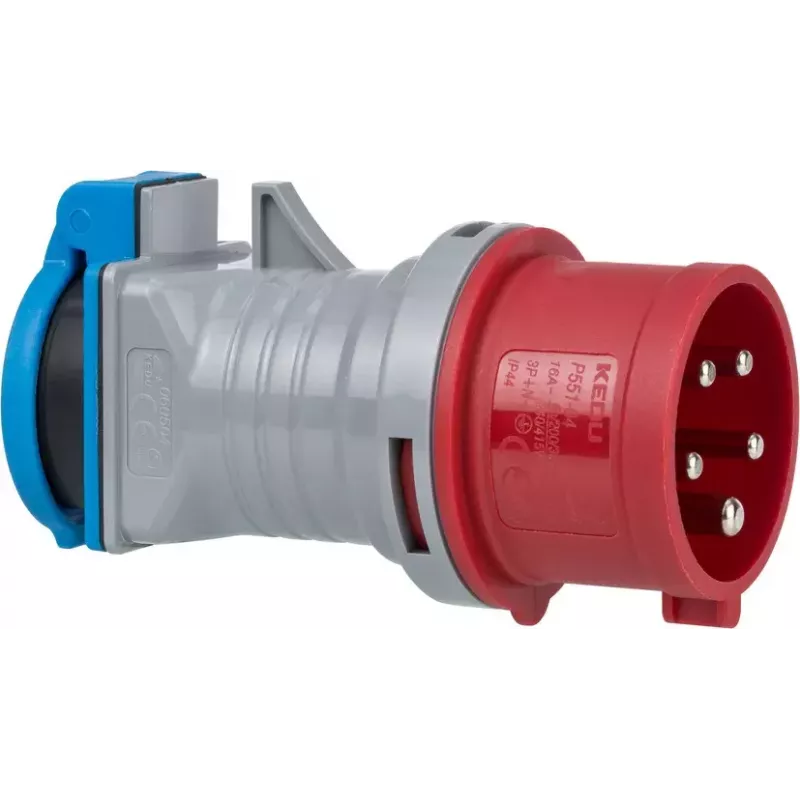 Verkkopistokeadapteri Brennenstuhl 1081690 230V 16A sininen harmaa punainen
