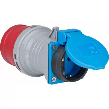 Verkkopistokeadapteri Brennenstuhl 1081690 230V 16A sininen harmaa punainen