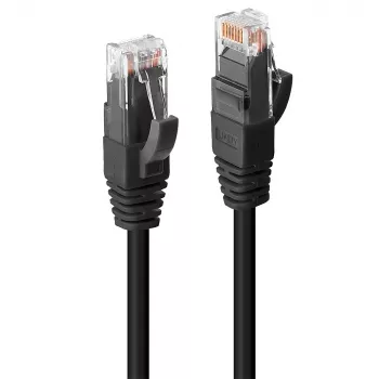 Lindy 45430 verkkokaapeli musta 0,3 m Cat6 U/UTP (UTP)