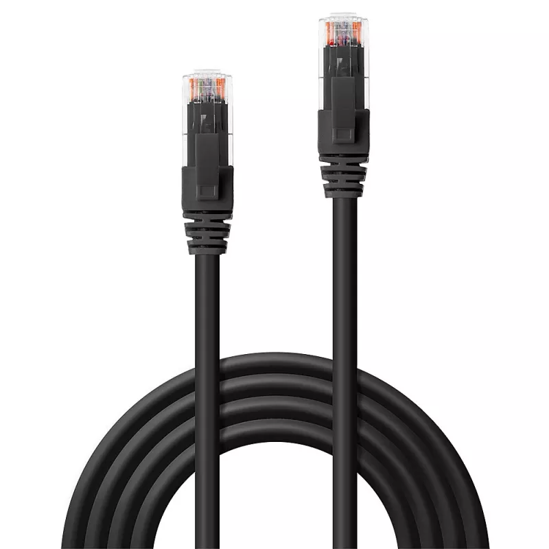 Lindy 45430 verkkokaapeli musta 0,3 m Cat6 U/UTP (UTP)