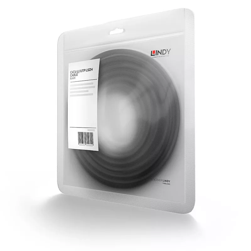 Verkkokaapeli Lindy Cat.6 UTP Premium RJ45 2,0 m musta