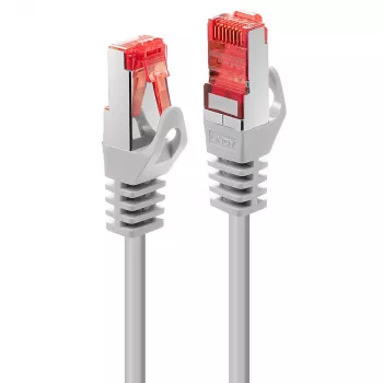 Lindy 47343 Cat6 S/FTP -kytkentäkaapeli, 1,5 m, harmaa