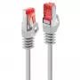 Lindy 47347 Cat6 S/FTP -kytkentäkaapeli, 7,5 m, harmaa